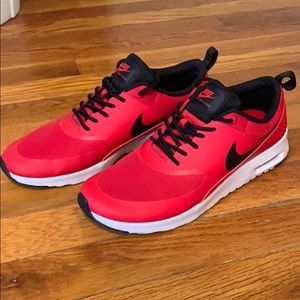 Nike Air Max Thea Cherry Red and Black - Like New!